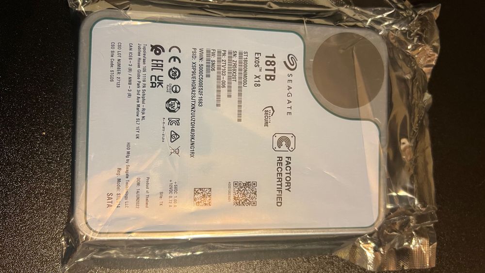 Hard Seagate 18tb Exos x18