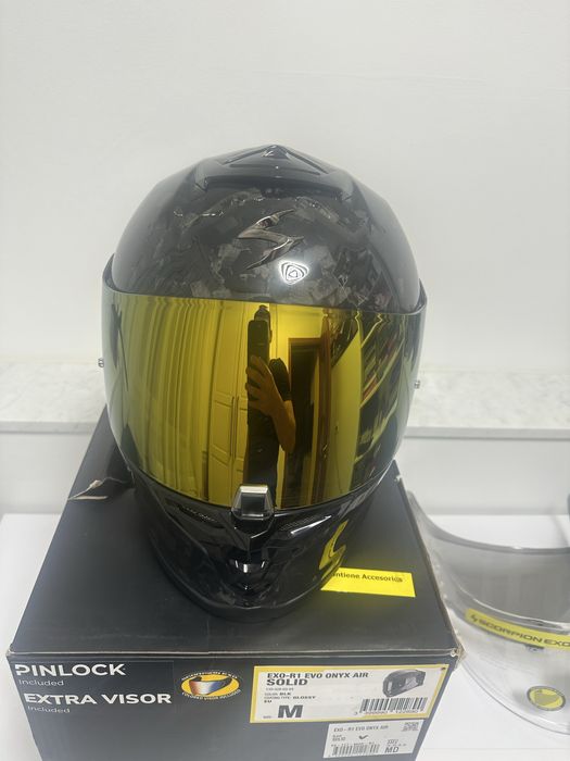 Cască Scorpion EXO R1 Air Onyx Carbon – Mărimea M