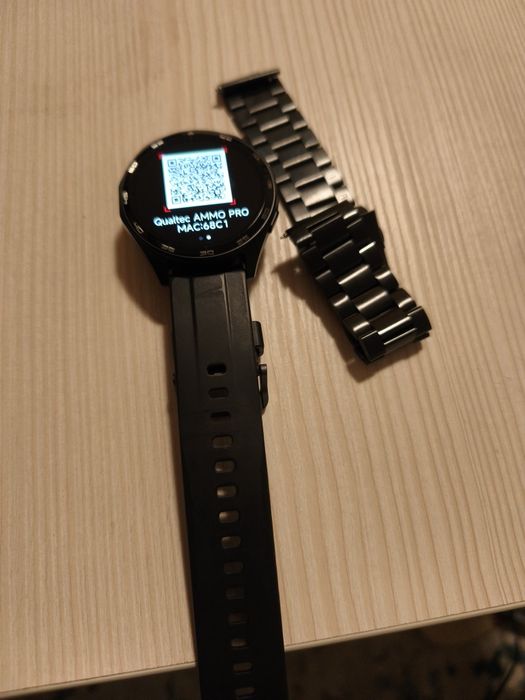 Ceas smartwatch barbati, AMMO Pro Qualtec by Koppel®, ecran AMOLED 1.4