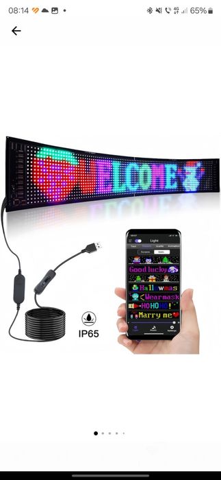 Panou led matrix reclamă luminoasă Bandă Led cu mesaje