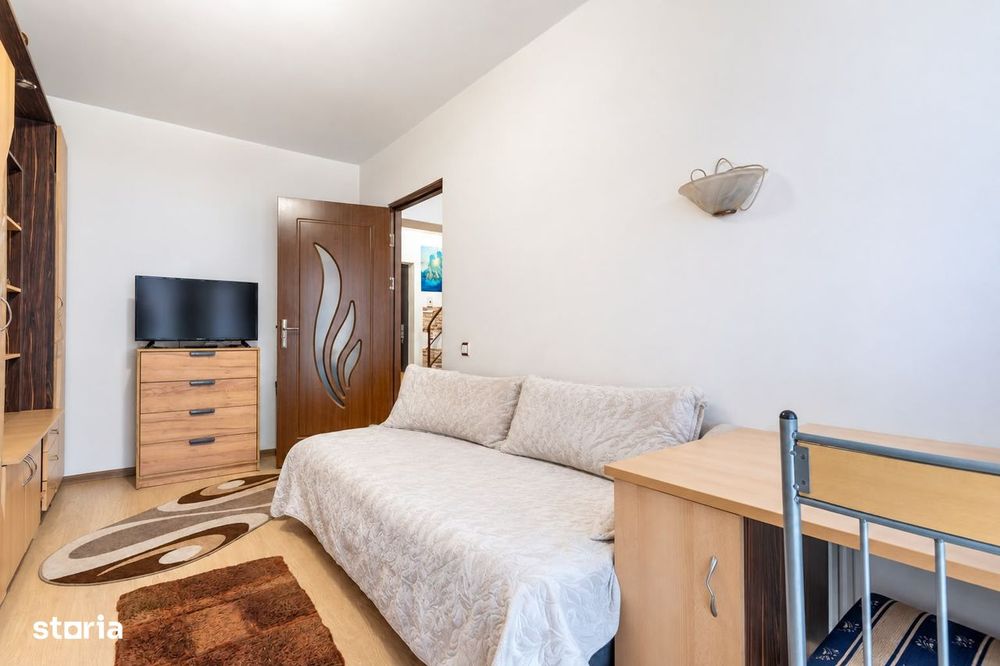 Apartament 3 camere pe doua niveluri, 2 bai, mobilat si utilat, Apahid