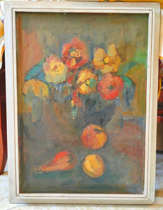 Старинна Картина на Русенска Художничка Менча Соколова 1970те г.