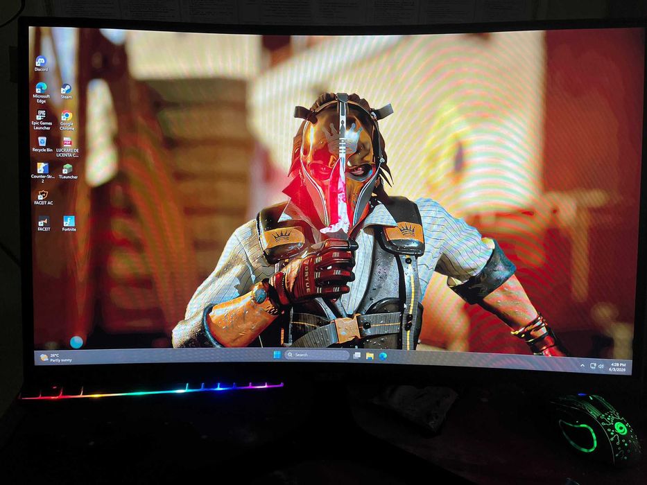 Monitor Acer 144hz 60cm diagonala , curbat la super pret!!!!