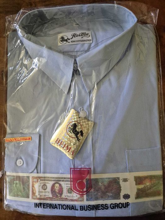 Cămașă bărbați nouă, cu etichetă, în dungi subțiri, mărimea 45cm