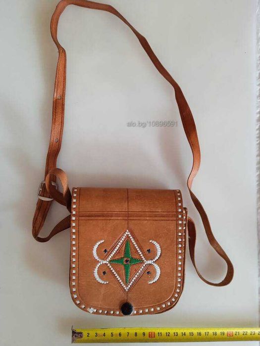 Чанта от естествена кожа 15 см * 14 см