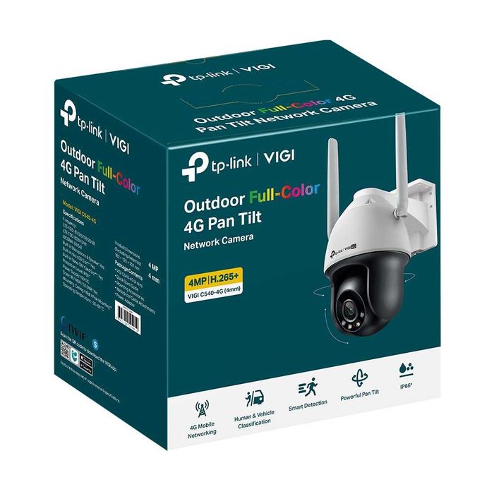 TP-Link VIGI C540-4G(4mm)  Уличная камера с цвет ночным видео и 4G 1.4