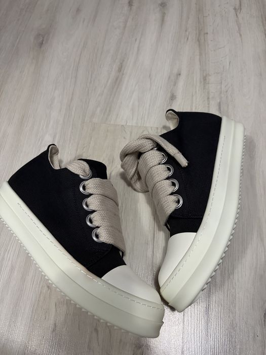 Rick Owens Ramones low jumbo laces