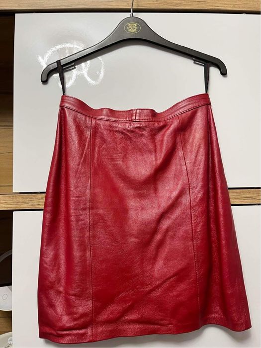 Costum de piele roșu Sabba
