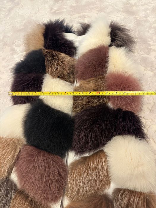 Vesta blană naturală, blana vulpe