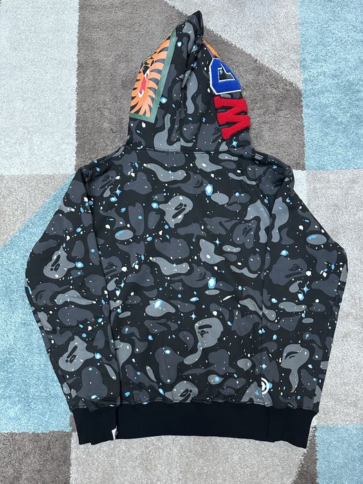 BAPE Space Camo Shark WGM Full-Zip Hoodie / M