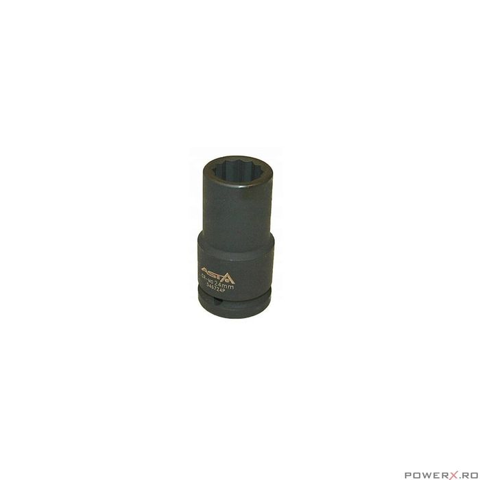 Cheie tubulara de impact lunga, 3/4" 36 mm, 12 unghiuri, Asta