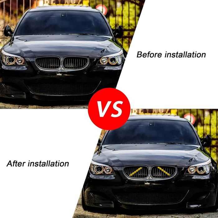 БМВ Е60 декоративни лайсни ленти пръчки решетки Жълти Решетка BMW E60