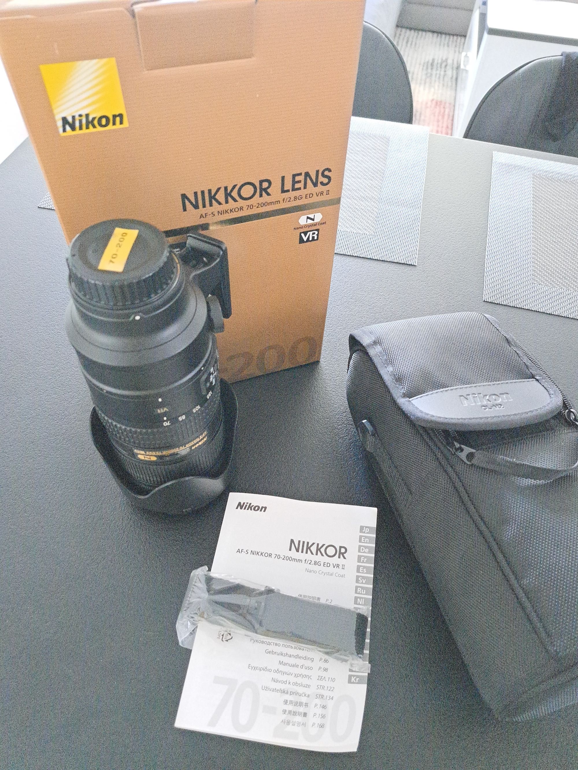 Lentila nikon 70 200 f 2 8 vr2 sigma 105 f2 8 pocket wizard flex tt5