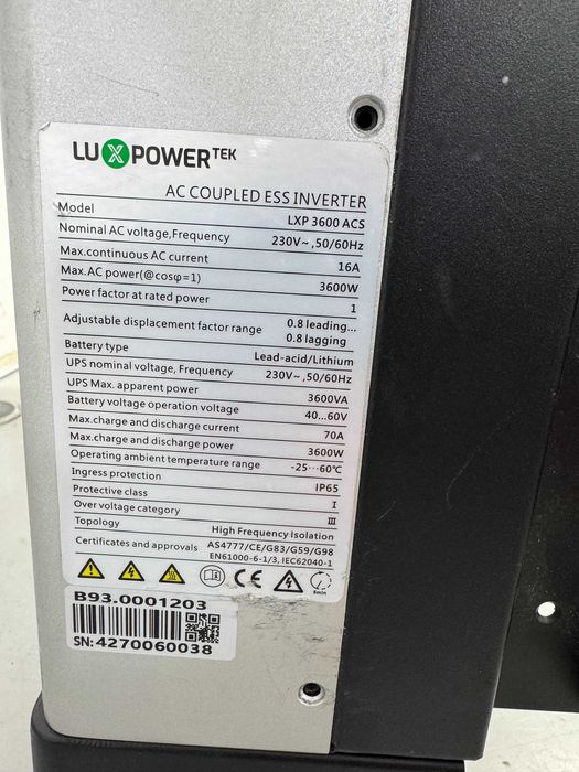 Инвертор соларен - LuxpowerTek LXP 3600 ACS