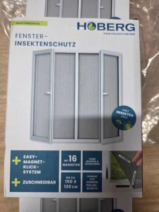 Plasă de țânțari Hoberg pentru ferestre cu prindere magnetică