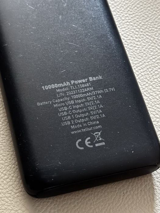 Baterie externa Tellur, 10000 mAh