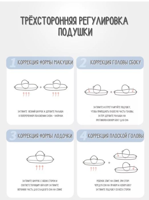 Детская ортопедическая подушка