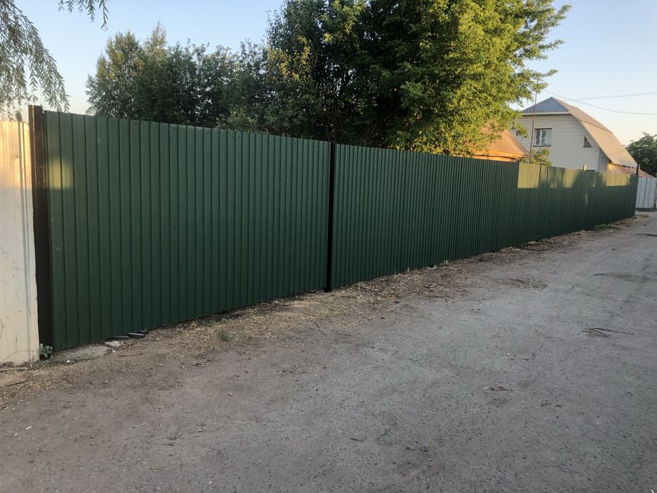 Заборы откатные ворота