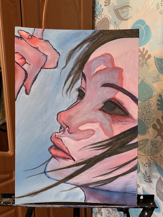 Картина гуашью «Тень»