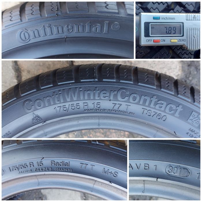 O bucată 175/55 R15 M+S iarnă - Continental