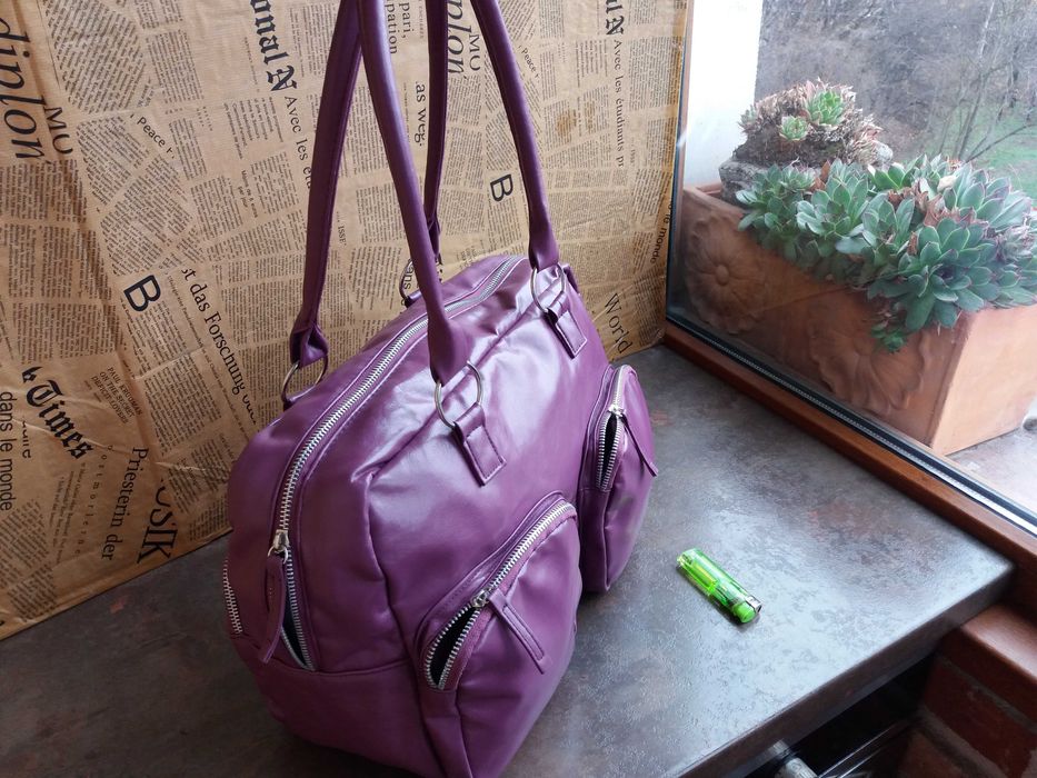 дамска чанта,лилава,цикламена,розова