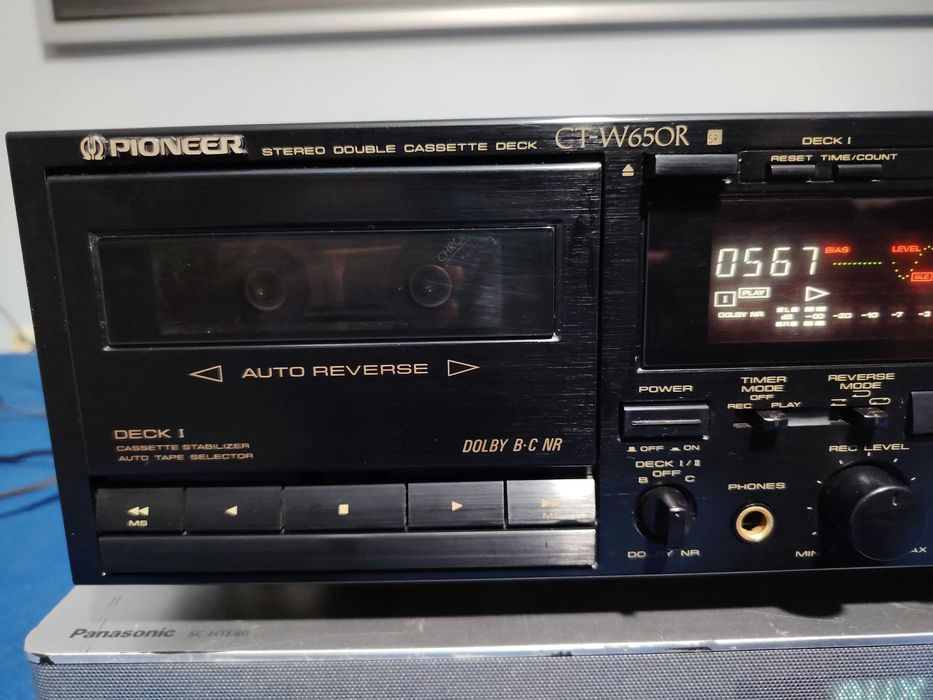 PIONEER CT-W650R deck dublu, Defect in modul play merge mai repede.