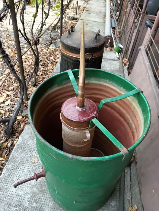 Cazan de cupru 110L - Butoi stejar 300L - Zdrobitor struguri