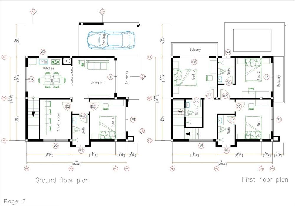 НА ИЗПЛАЩАНЕ - Двуетажна сглобяема къща с 4 спални, 135 кв. м