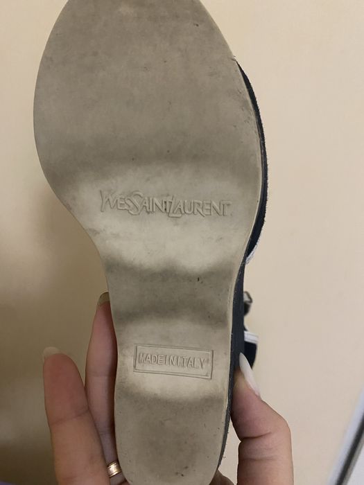 Босоножки темно-синие