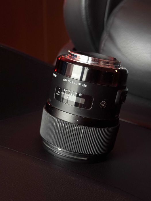 Obiectiv Sigma ART 35mm F1.4 - Canon EF + Adaptor Sony E