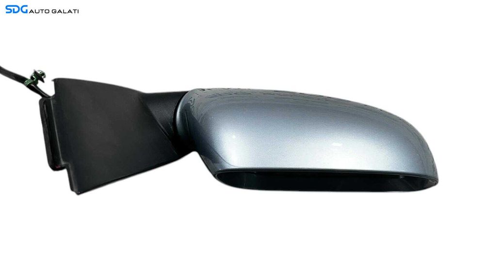 Oglinda Electrica Dreapta Volkswagen Touran 2003 - 2010 Culoare Albastru Deschis Cod 010744 [ L5711 ]