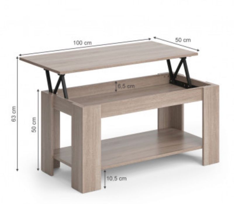 Холна маса с повдигащ плот 2427