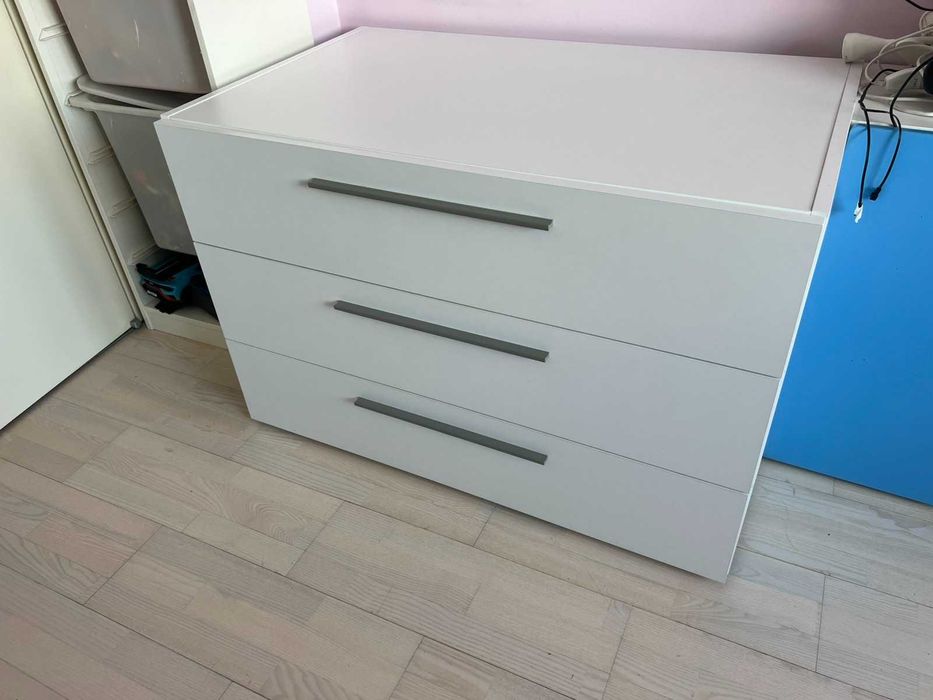 Ученическо бюро, скрин и стол, Almila Neo Yellow