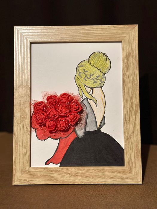 Картини “ Момичета с букети “