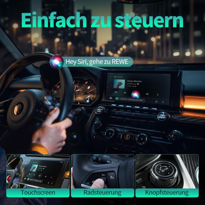 VANBAR 2в1 Безжичен адаптер за кола,Android/IOS,WIFI/Apple Carplay