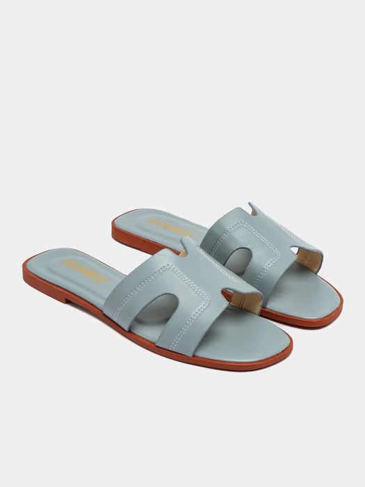 Тапочки женские и для девочек, летние, HERMES, на размер меньше