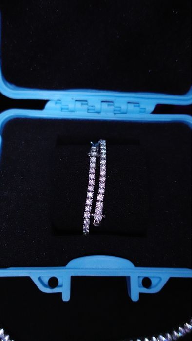 Bratara Tennis cu Diamante VVS1 Moissanite din argint 925 si Aur 18k