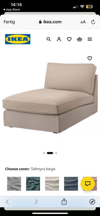 Set Ikea- huse vimle sezlong