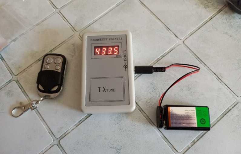 Цифров честотомер за дистанционно гаражна врата,четец за диастанционни