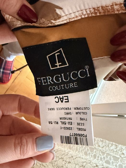 Geaca fergucci 2 fete impermeabila culoare mustar
