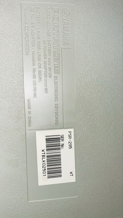 Синтезатор yamaha psr-295