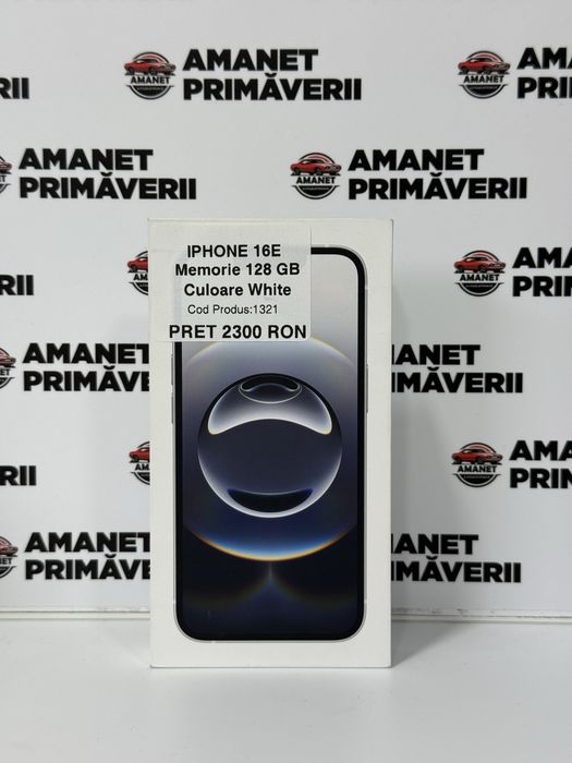 Iphone 16E 128 GB White NOU Sigilat Garantie