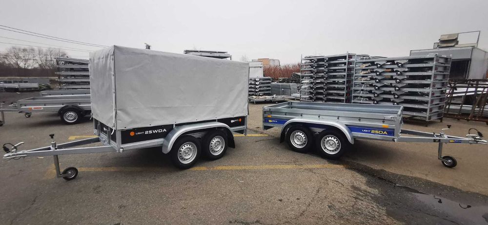 Remorca Cluj/ SUDATA, 2 Axe * 750 Kg: Dimensiuni 232 (250)*135 cm !