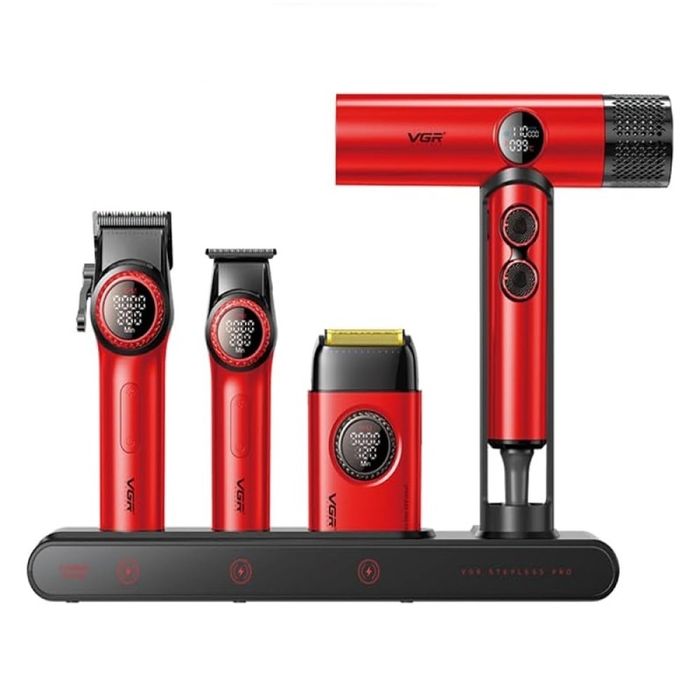 Професионален Берберски бръснарски комплект 4 в 1 VGR PRO STARTER PACK