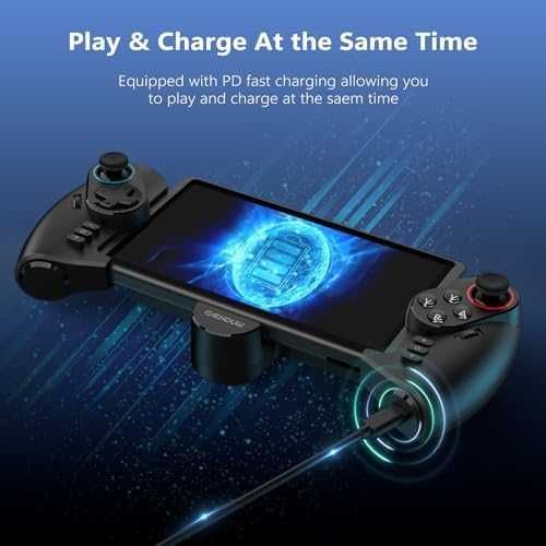 Нов Телескопичен Контролер джойстик за Switch/OLED - Турбо, Вибрации