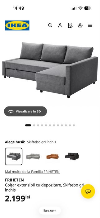 Canapea extensibila IKEA FRIHETEN