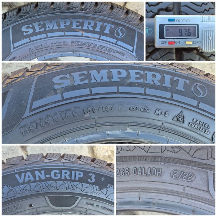 O bucată 215/65 R16C M+S iarnă - una Semperit Goodyear