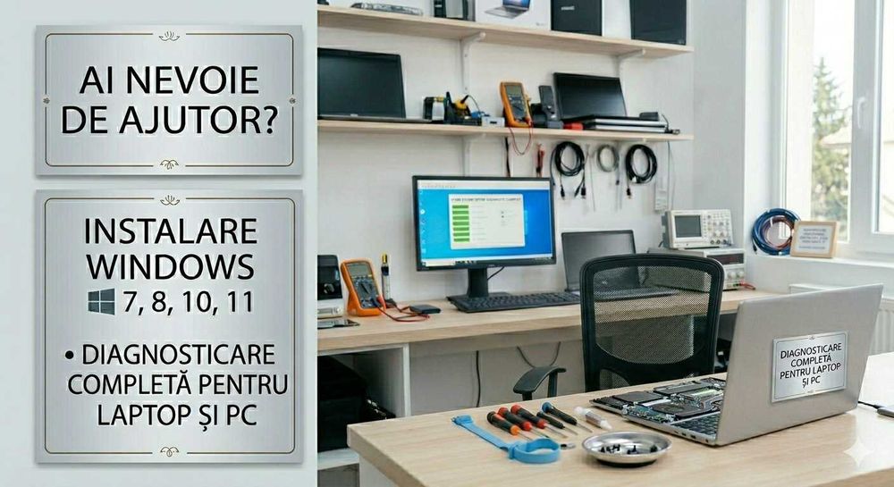 Instalare Windows, Optimizare și Diagnosticare PC/Laptop
