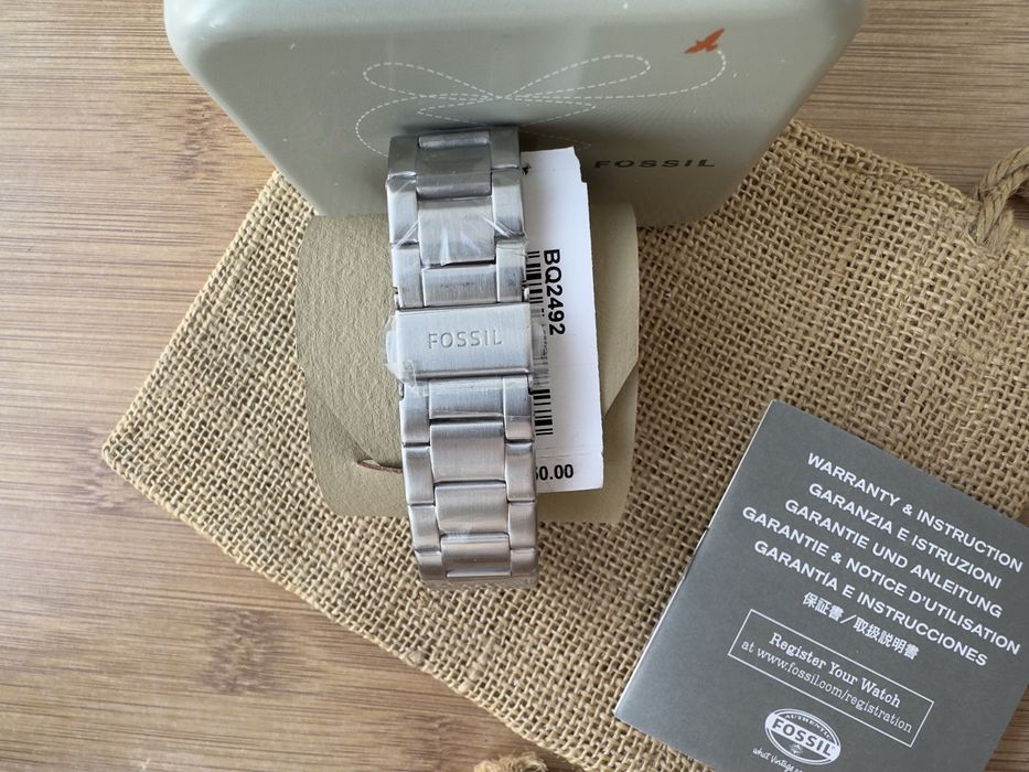 Ceas Fossil Barbatesc Bannon nou 45mm green