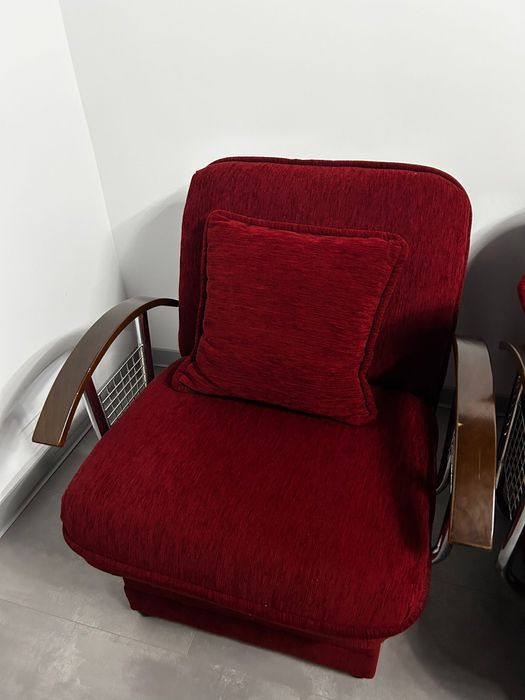 Canapea extensibila si fotolii cu lada de depozitare